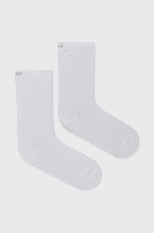 Calvin Klein sosete (2-pack) sosete lungi alb 701218937
