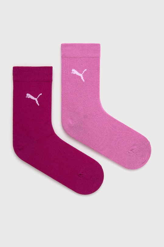 Puma skarpetki dziecięce (2-pack) 907959.G skarpetki długie różowy 907959.G