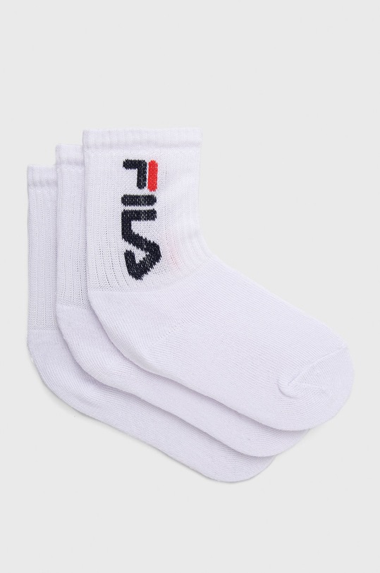 Fila skarpetki dziecięce (3-pack) skarpetki długie biały F8598/3