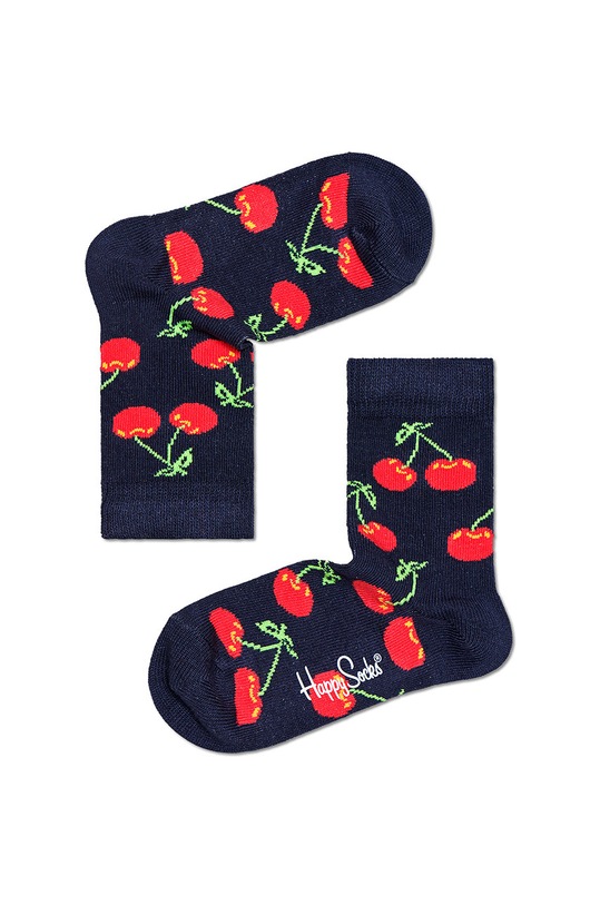 Happy Socks skarpetki dziecięce Cherry skarpetki długie granatowy KCHE01.6501