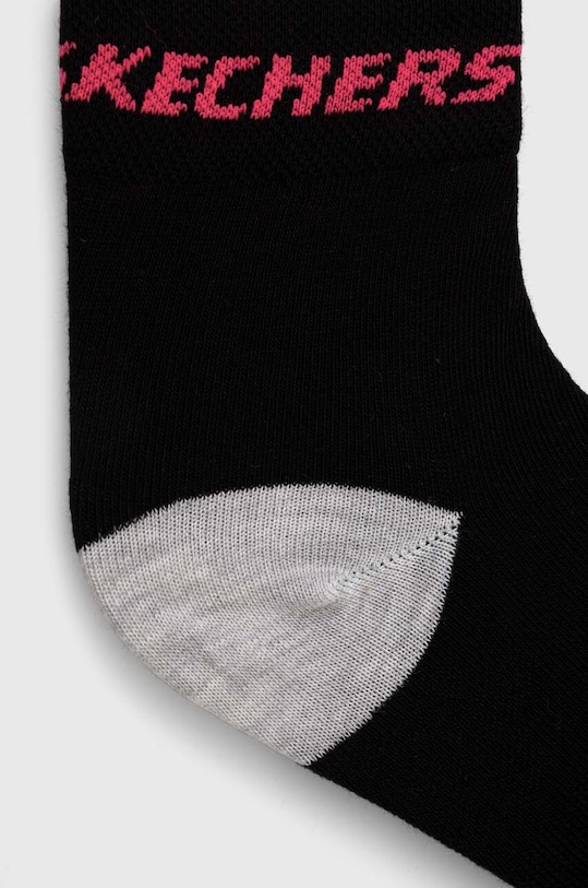Skechers skarpetki dziecięce 3-pack SK41053 czarny AW23