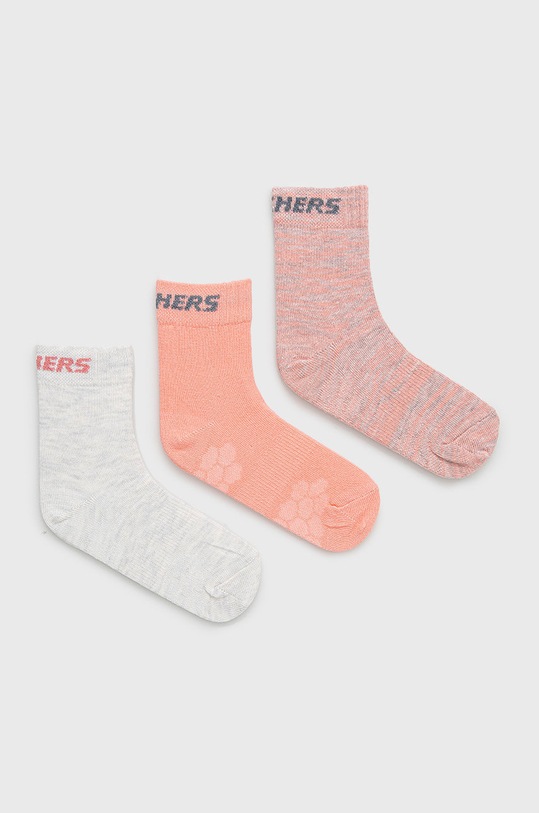 Dětské ponožky Skechers 3-pack směs růžová SK41053