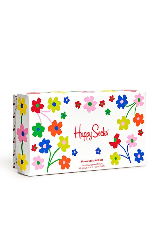 Happy Socks skarpetki Flower (3-pack) multicolor XFLO08.3300.M