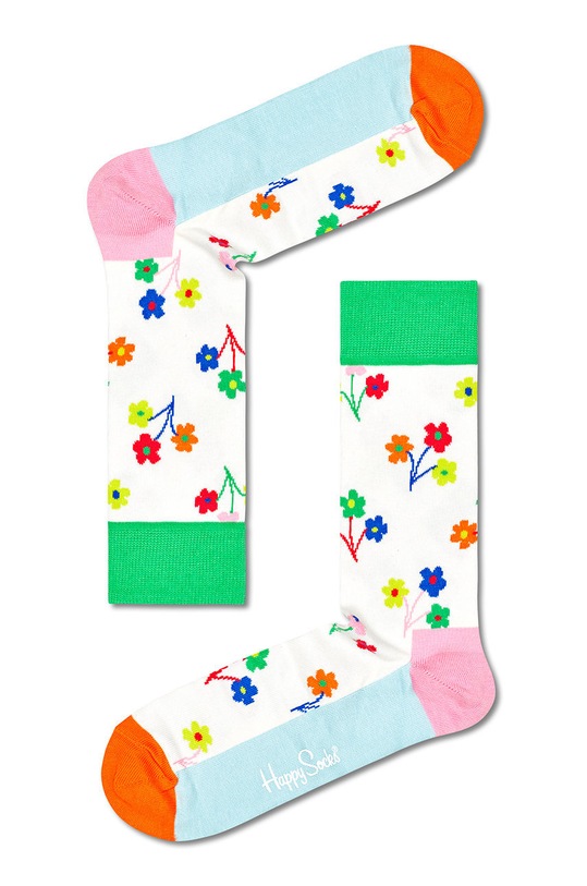 Happy Socks skarpetki Flower (3-pack) XFLO08.3300.M multicolor SS22