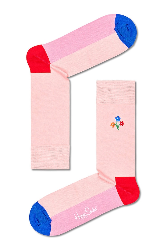 Happy Socks skarpetki Flower (3-pack) XFLO08.3300.M multicolor