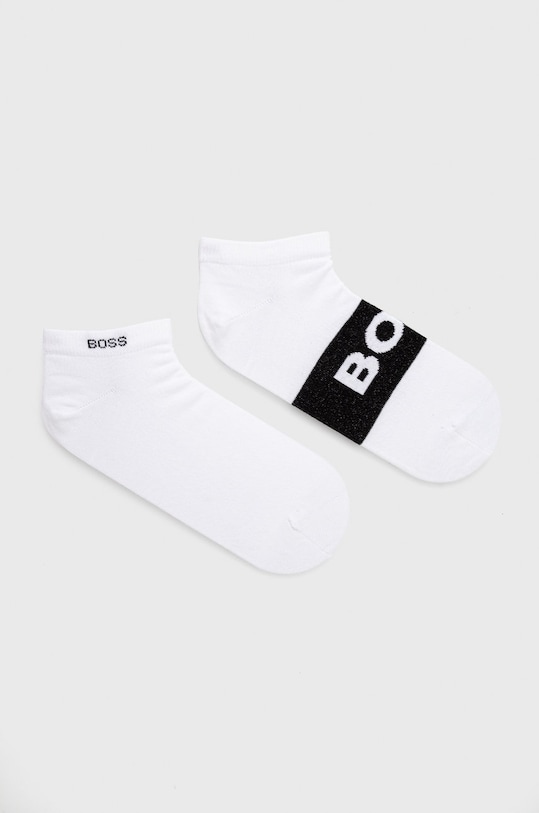 Шкарпетки BOSS (2-pack) короткі шкарпетки білий 50469720