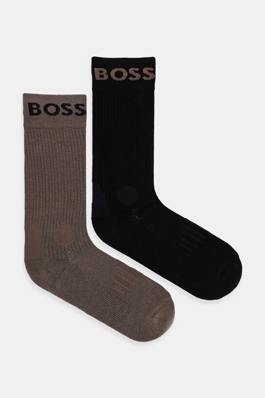 BOSS șosete 2-pack sosete lungi maro 50469747