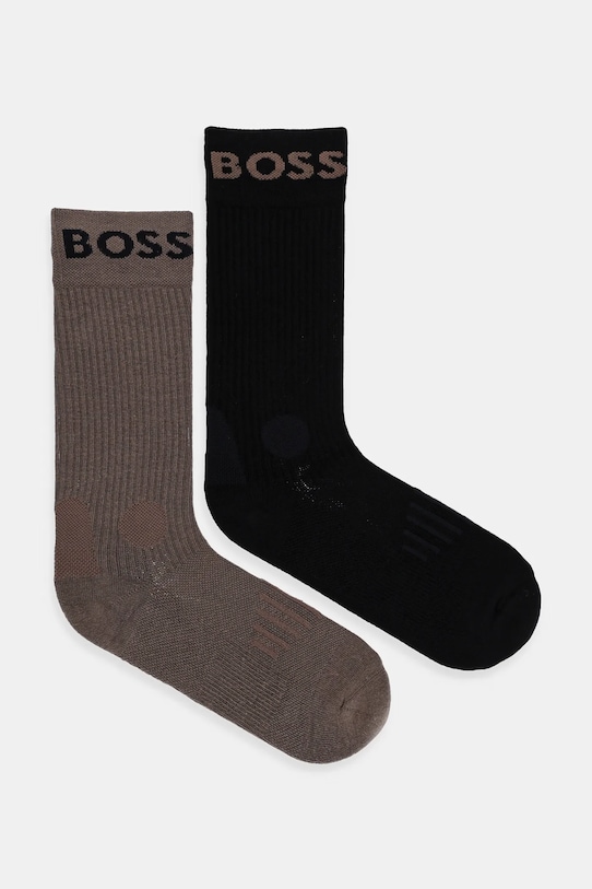 BOSS skarpetki 2-pack skarpetki długie brązowy 50469747