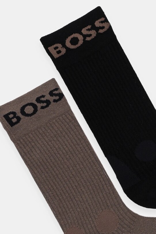 BOSS skarpetki 2-pack 50469747 brązowy NC00