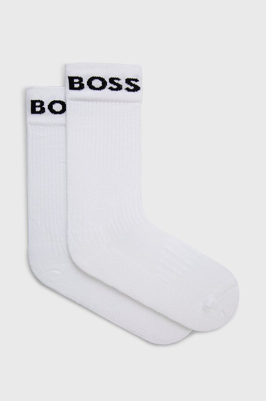 BOSS șosete 2-pack sosete lungi alb 50469747