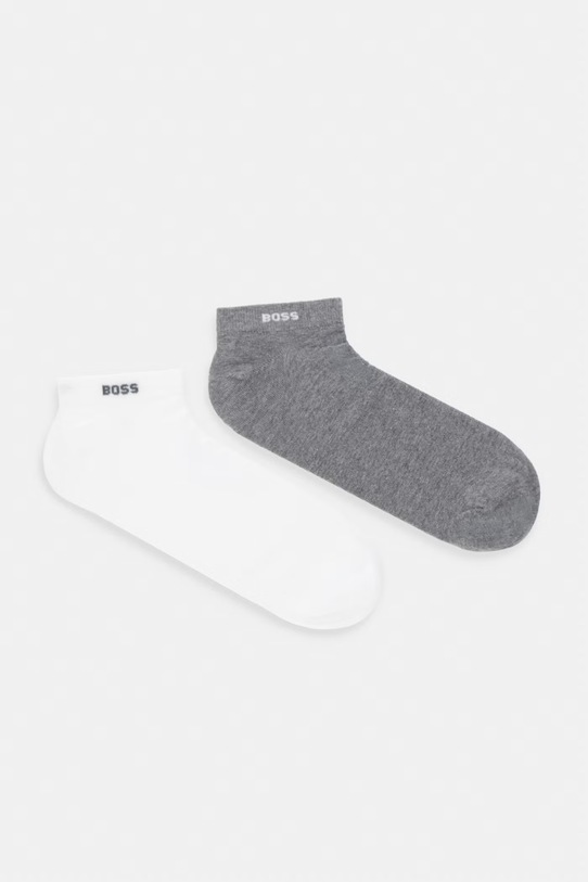 Ponožky BOSS (2-pack) krátké ponožky šedá 50469849