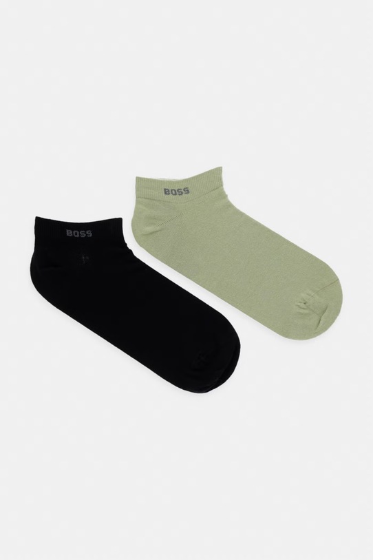 Čarape BOSS (2-pack) niske čarape zelena 50469849
