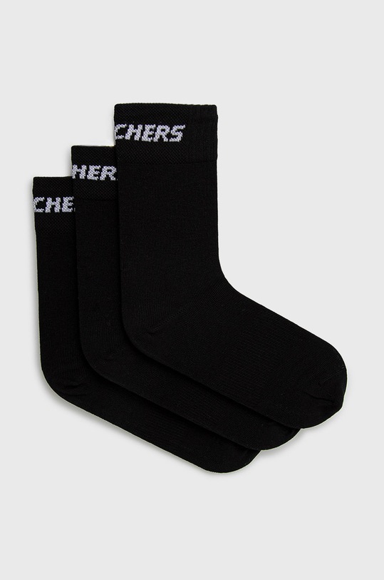 Skechers skarpetki (3-pack) melanż czarny SK41040