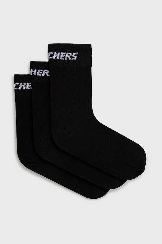 Skechers skarpetki (3-pack) melanż czarny SK41040