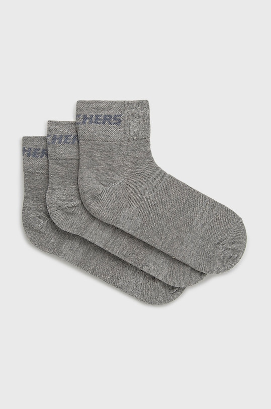 Skechers skarpetki (3-pack) skarpetki krótkie szary SK42017