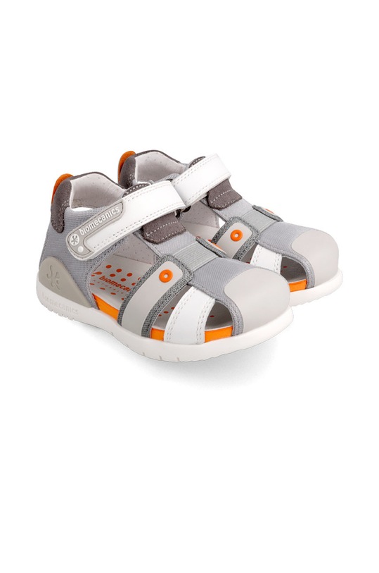 Biomecanics sandale din piele pentru copii 222234.B.28.32 gri SS22