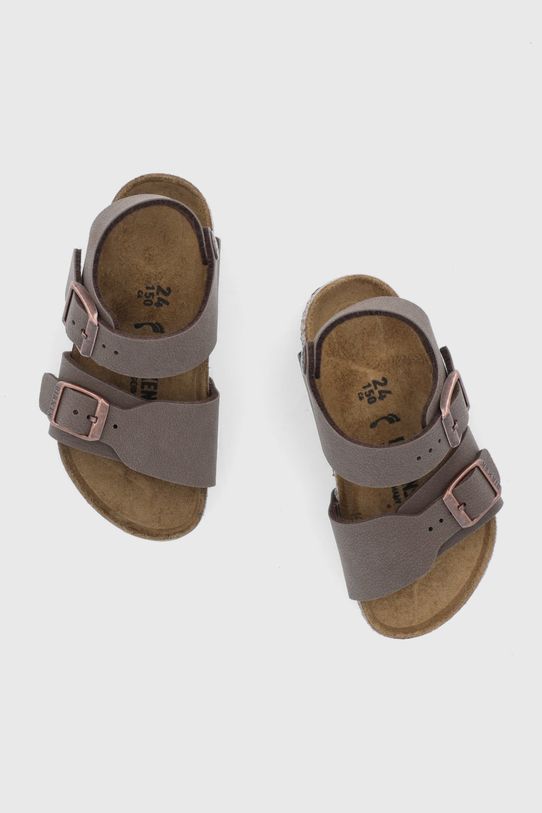 Birkenstock sandały dziecięce New York 87783.24.35 brązowy
