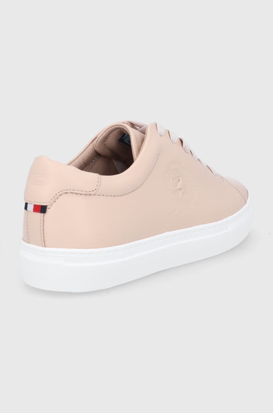 Obuwie Tommy Hilfiger Buty skórzane FW0FW06134ABR beżowy