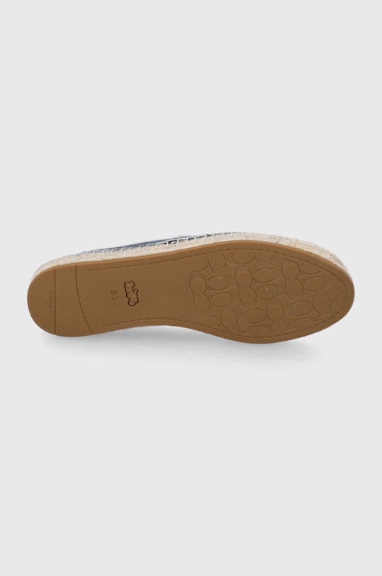 Coach - Espadrile de piele Canva C6763.BLK negru