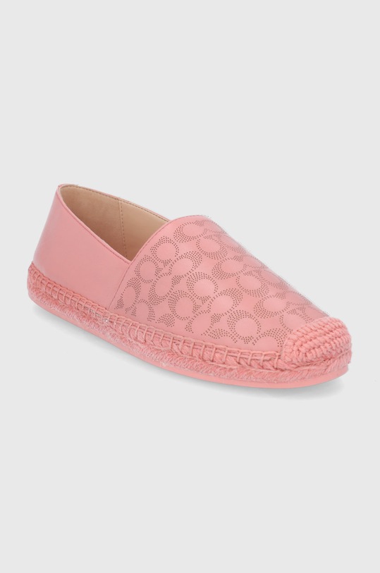 Coach espadryle skórzane Carley Leather C6763.RZH C6763.RZH różowy SS22