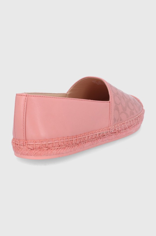 Obuwie Coach espadryle skórzane Carley Leather C6763.RZH C6763.RZH różowy