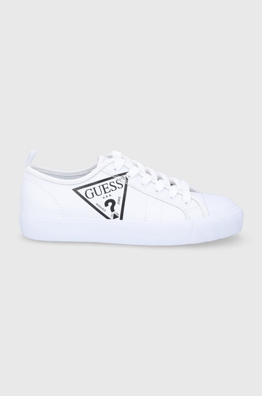 Guess tenisówki tekstylny biały FL5KR5.LEA12.WHT
