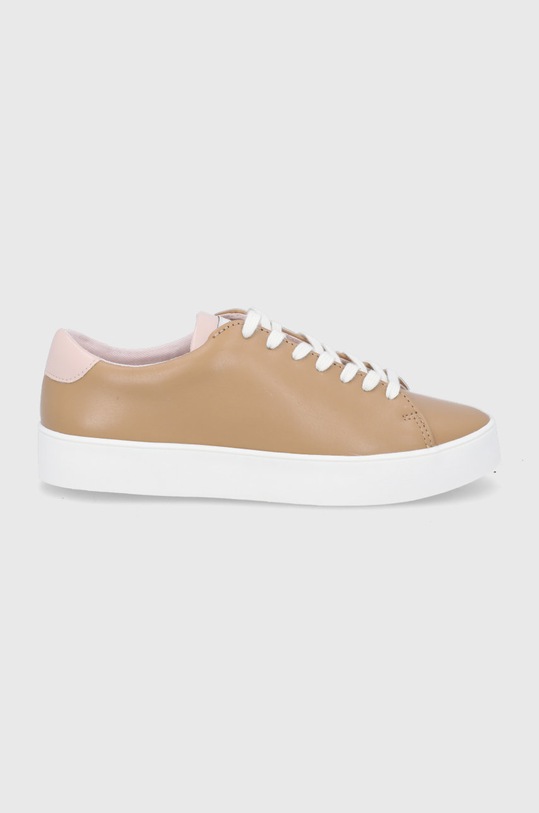 Guess - Buty skórzane imitacja skóry licowej brązowy FL5PAT.LEA12.BRWN