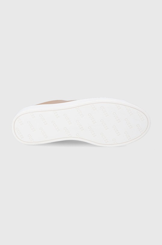 Guess - Buty skórzane FL5PAT.LEA12.BRWN brązowy