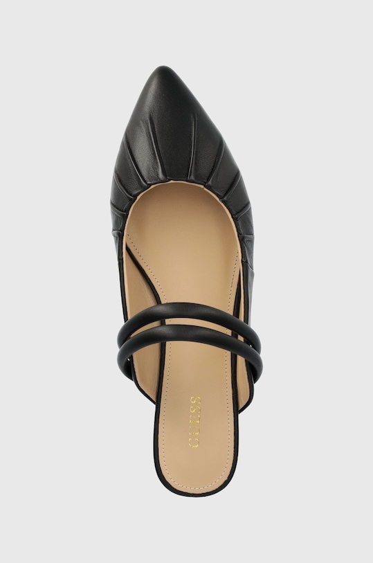 Guess klapki skórzane VIVIANAS czarny FL6VVS.LEA06.BLACK