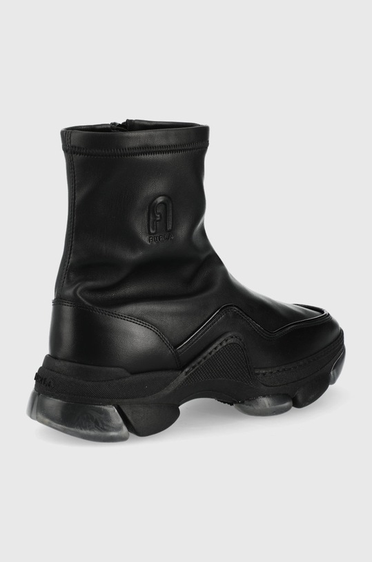 Kožené tenisky Furla YF16WOF.BX0590.O6000 čierna SS22