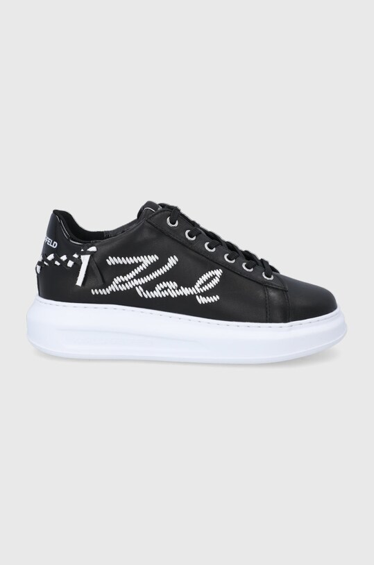 Karl Lagerfeld ghete de piele platformă negru KL62572.000