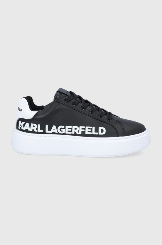 Черевики Karl Lagerfeld Maxi Kup імітація лицьової шкіри чорний KL62210.001