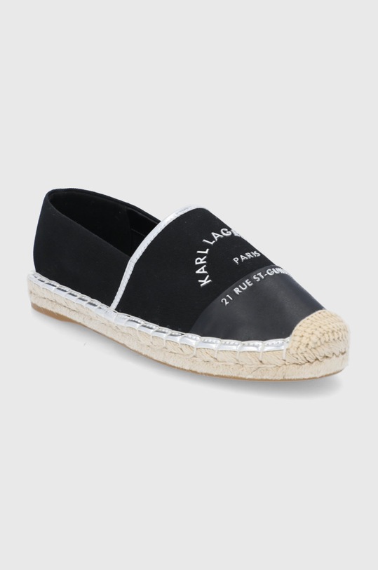 Karl Lagerfeld espadrile Kamini KL80108A.900 negru SS22