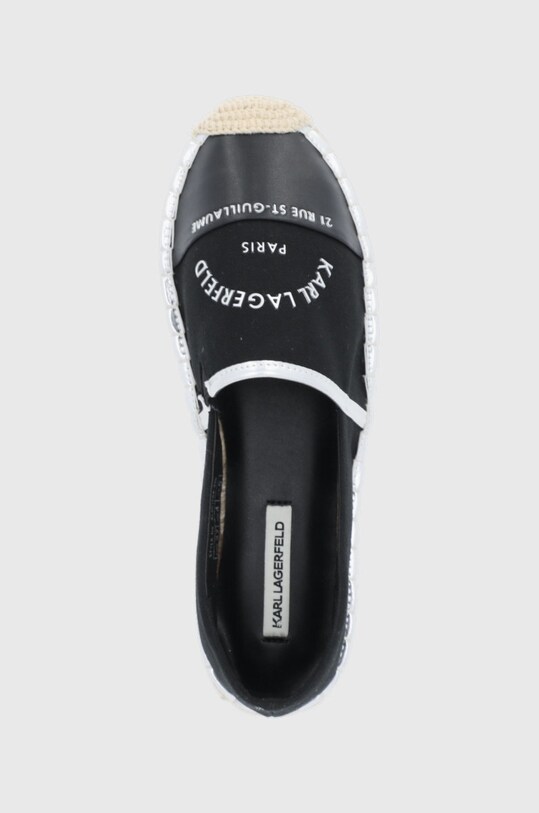 Karl Lagerfeld espadrile Kamini negru KL80108A.900