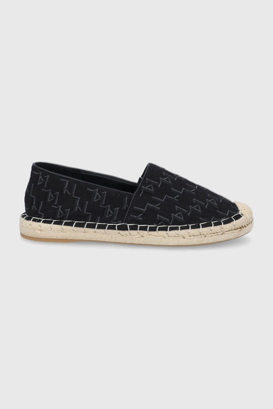 Karl Lagerfeld espadrile Kamini textil negru KL80112.900