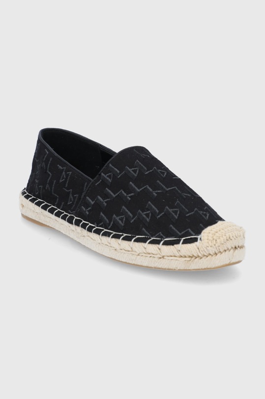 Karl Lagerfeld espadryle KAMINI KL80112.900 KL80112.900 czarny SS22