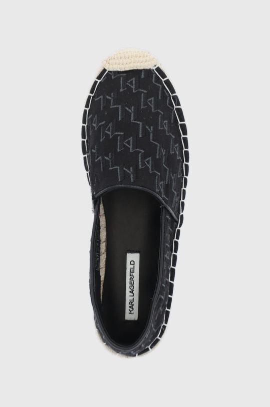 Karl Lagerfeld espadryle KAMINI KL80112.900 czarny KL80112.900