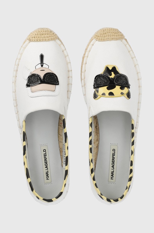 Karl Lagerfeld espadryle KAMINI biały KL80117L.91E