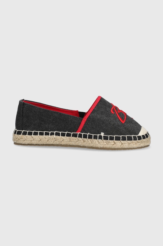 Big Star espadryle tekstylny czarny JJ274972
