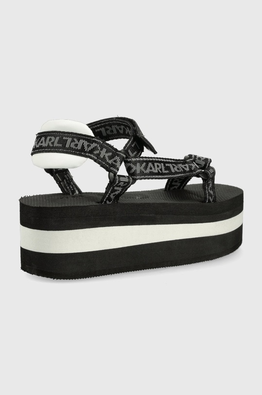 Karl Lagerfeld sandały VELOCITA HI WEDGE KL82900.Y01 czarny SS22