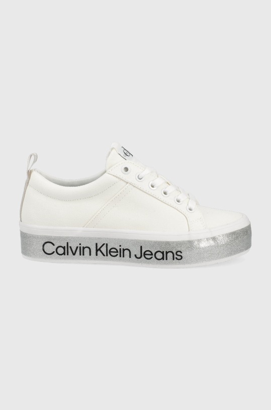Calvin Klein Jeans tenisi platformă alb YW0YW00491.YAF
