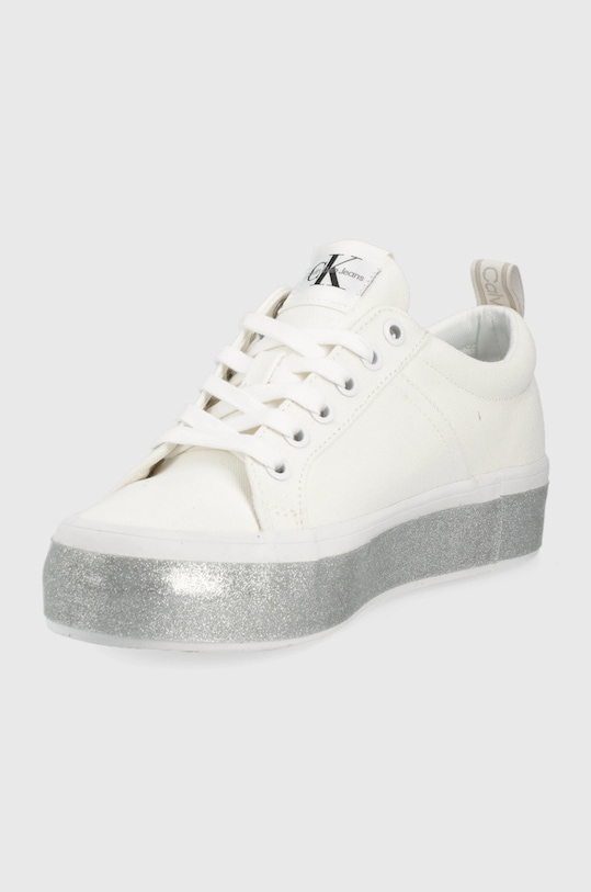 Încălțăminte Calvin Klein Jeans tenisi YW0YW00491.YAF alb