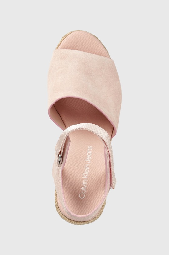 Calvin Klein Jeans sandały zamszowe YW0YW00571.TFT różowy YW0YW00571.TFT