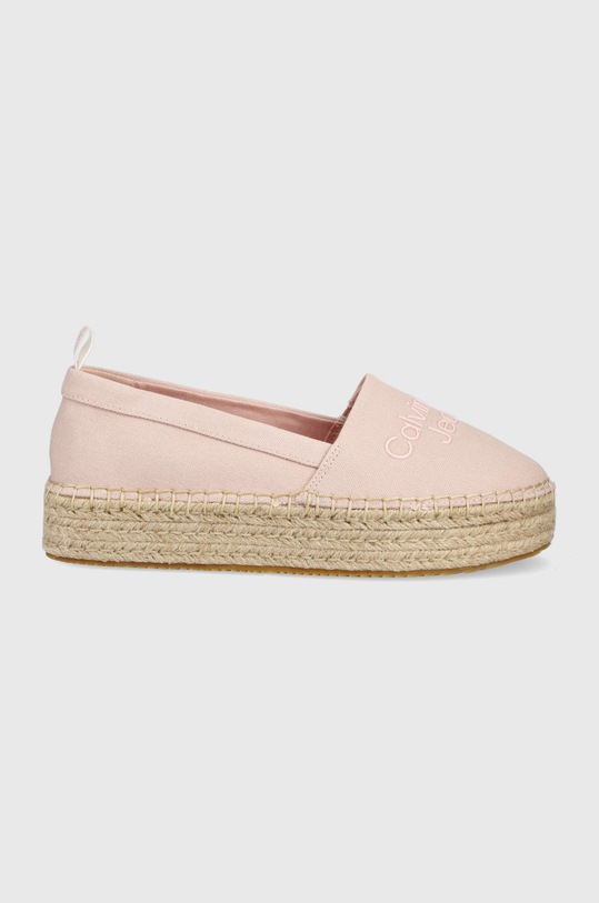 Espadrilky Calvin Klein Jeans platforma růžová YW0YW00579.TFT