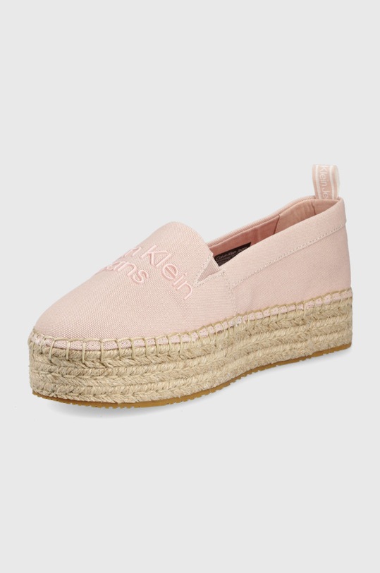 Obuwie Calvin Klein Jeans espadryle YW0YW00579.TFT YW0YW00579.TFT różowy