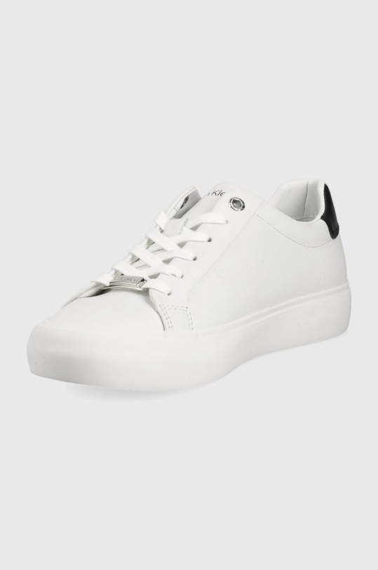 Obuwie Calvin Klein buty skórzane HW0HW00839.0K6 biały