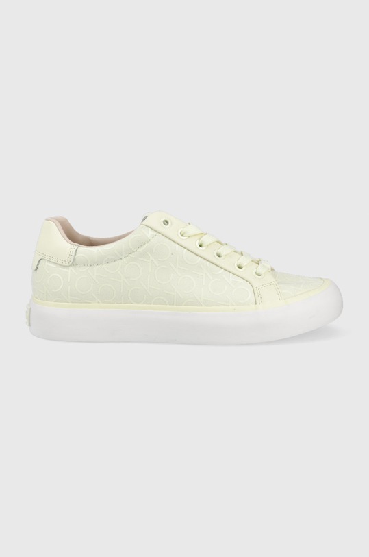 Calvin Klein tenisówki imitacja skóry licowej żółty HW0HW00797.0LL