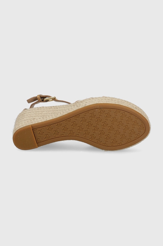 Kožené sandály Lauren Ralph Lauren Hale 802860851001.101 béžová