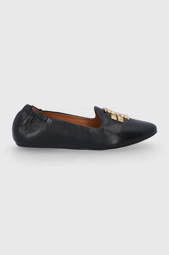 Tory Burch Baleriny skórzane Eleanor Loafer płaski czarny 84922.006
