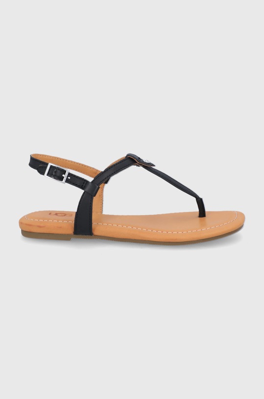 UGG sandały Madeena imitacja skóry licowej czarny 1119759.BLLE